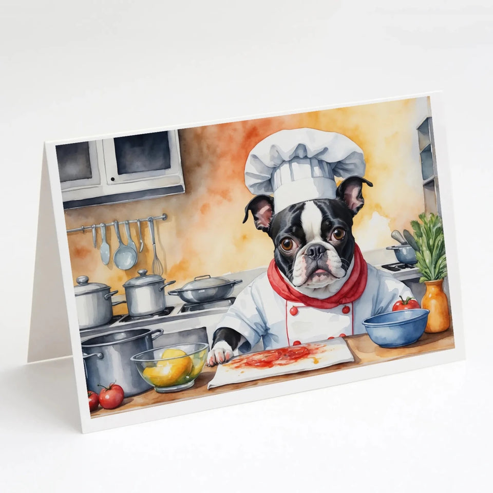 The Dog Chef Greeting Cards - 5 x 7, 8 ct, Boston terrier 6216, view 38