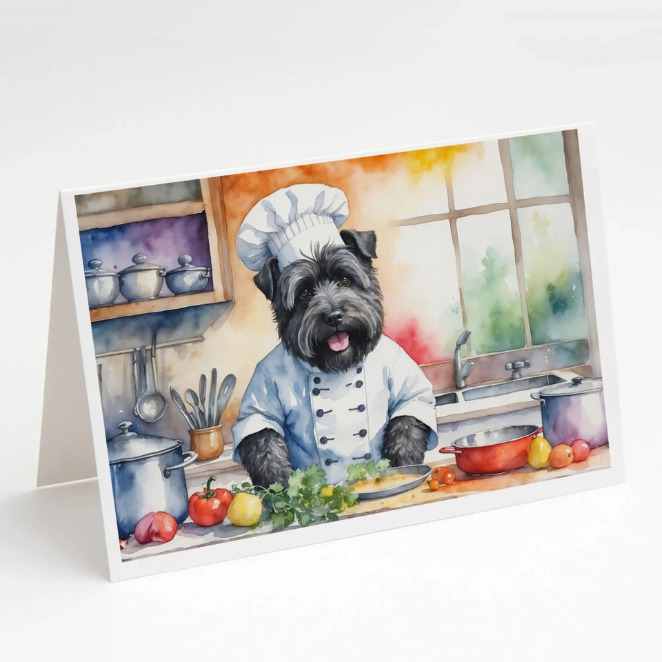 The Dog Chef Greeting Cards - 5 x 7, 8 ct, Bouvier des flandres 6218, view 40