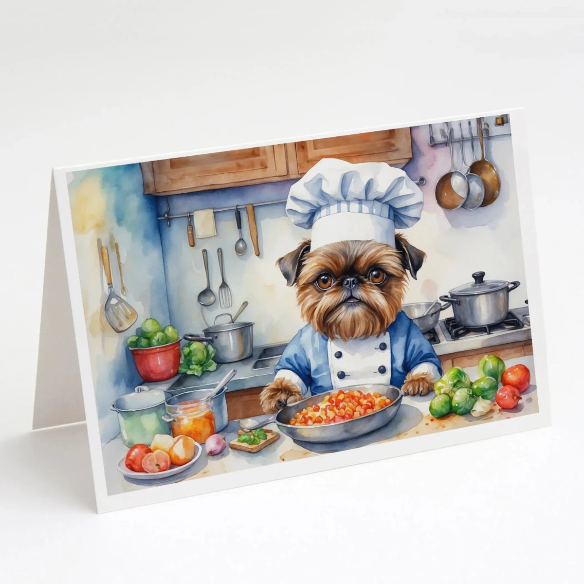 The Dog Chef Greeting Cards - Size: 5X7 | Pack Of: 8 | Collection name: The dog chef - Pets Perfect