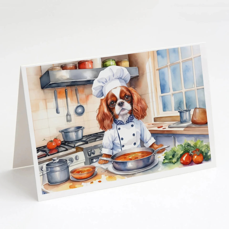 The Dog Chef Greeting Cards - 5 x 7, 8 ct, Cavalier spaniel 6228, view 50