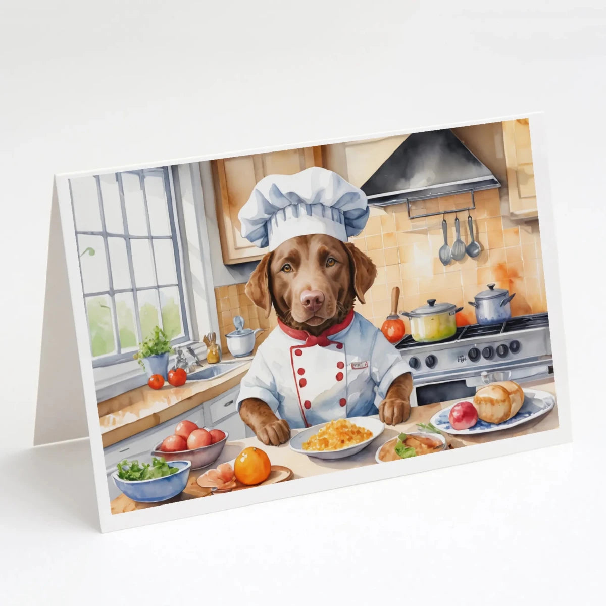 The Dog Chef Greeting Cards - Size: 5X7 | Pack Of: 8 | Collection name: The dog chef - Pets Perfect