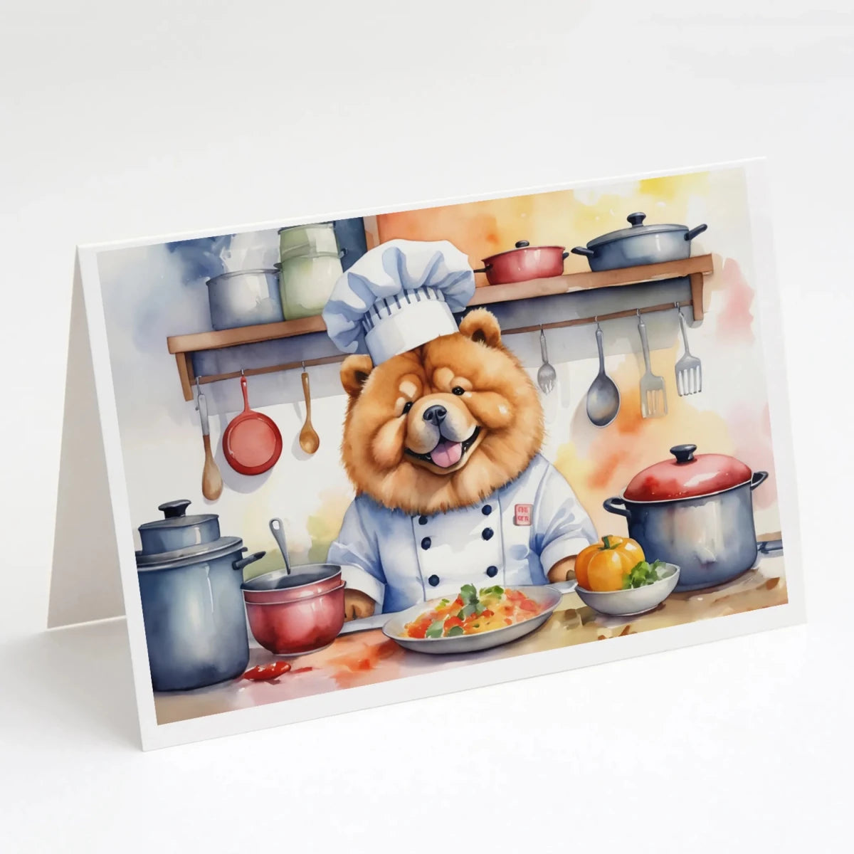 The Dog Chef Greeting Cards - Size: 5X7 | Pack Of: 8 | Collection name: The dog chef - Pets Perfect