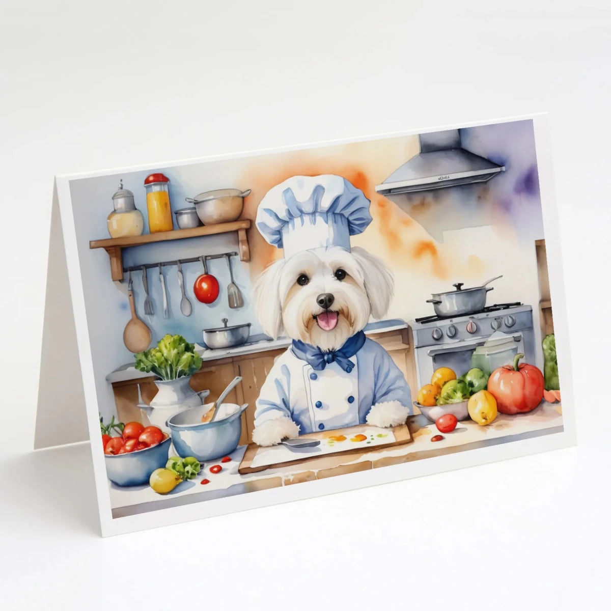 The Dog Chef Greeting Cards - Size: 5X7 | Pack Of: 8 | Collection name: The dog chef - Pets Perfect