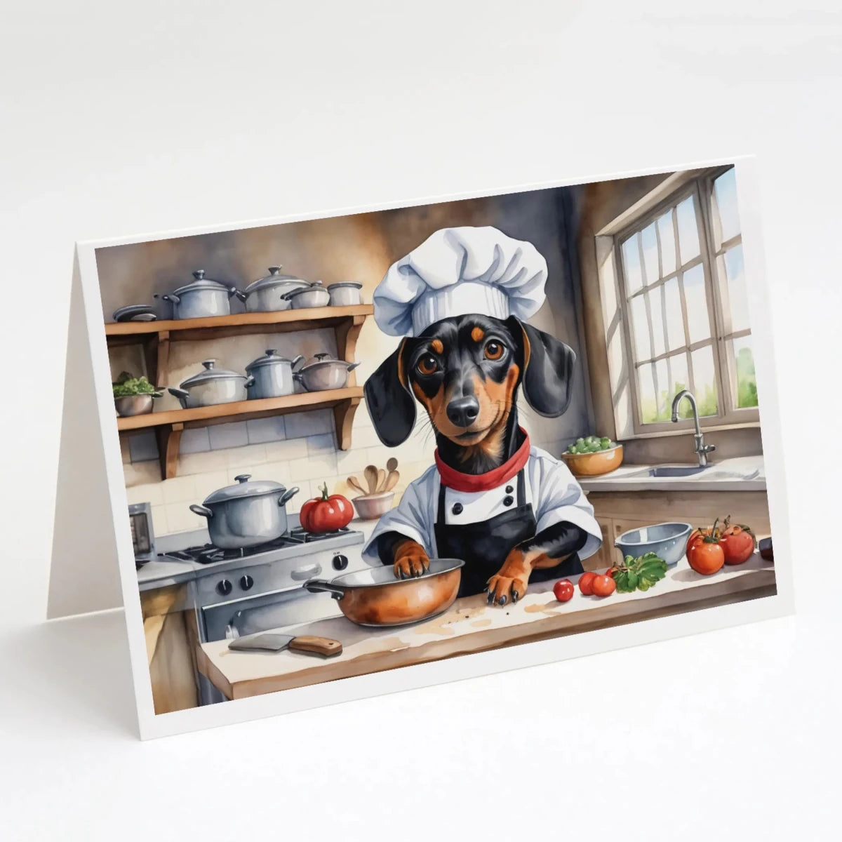 The Dog Chef Greeting Cards - Size: 5X7 | Pack Of: 8 | Collection name: The dog chef - Pets Perfect