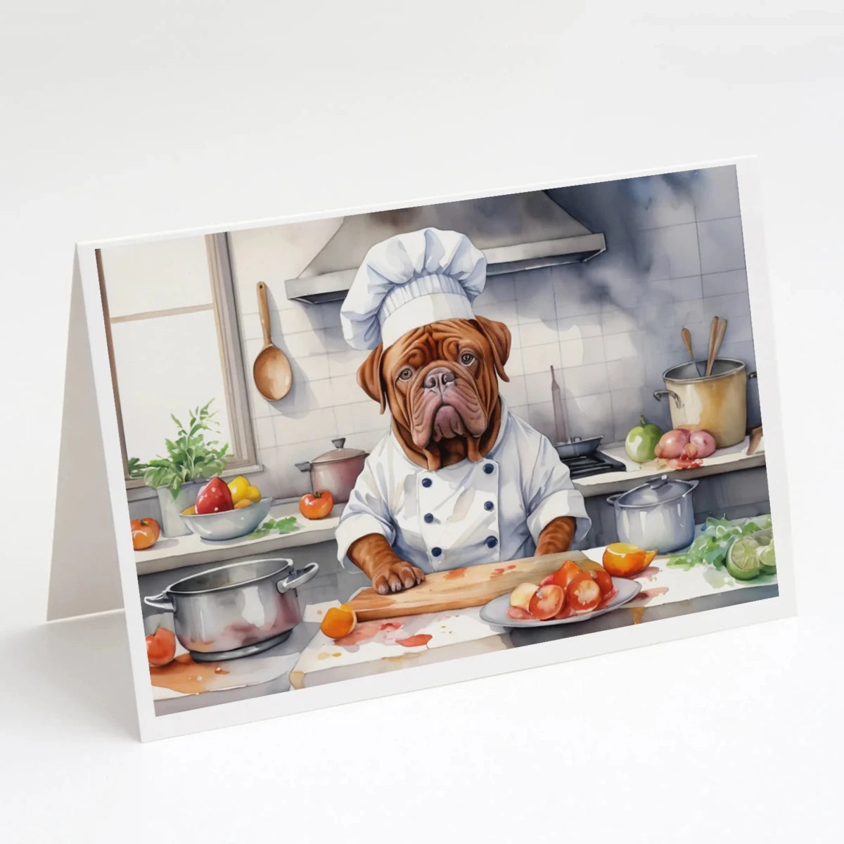 The Dog Chef Greeting Cards - Size: 5X7 | Pack Of: 8 | Collection name: The dog chef - Pets Perfect