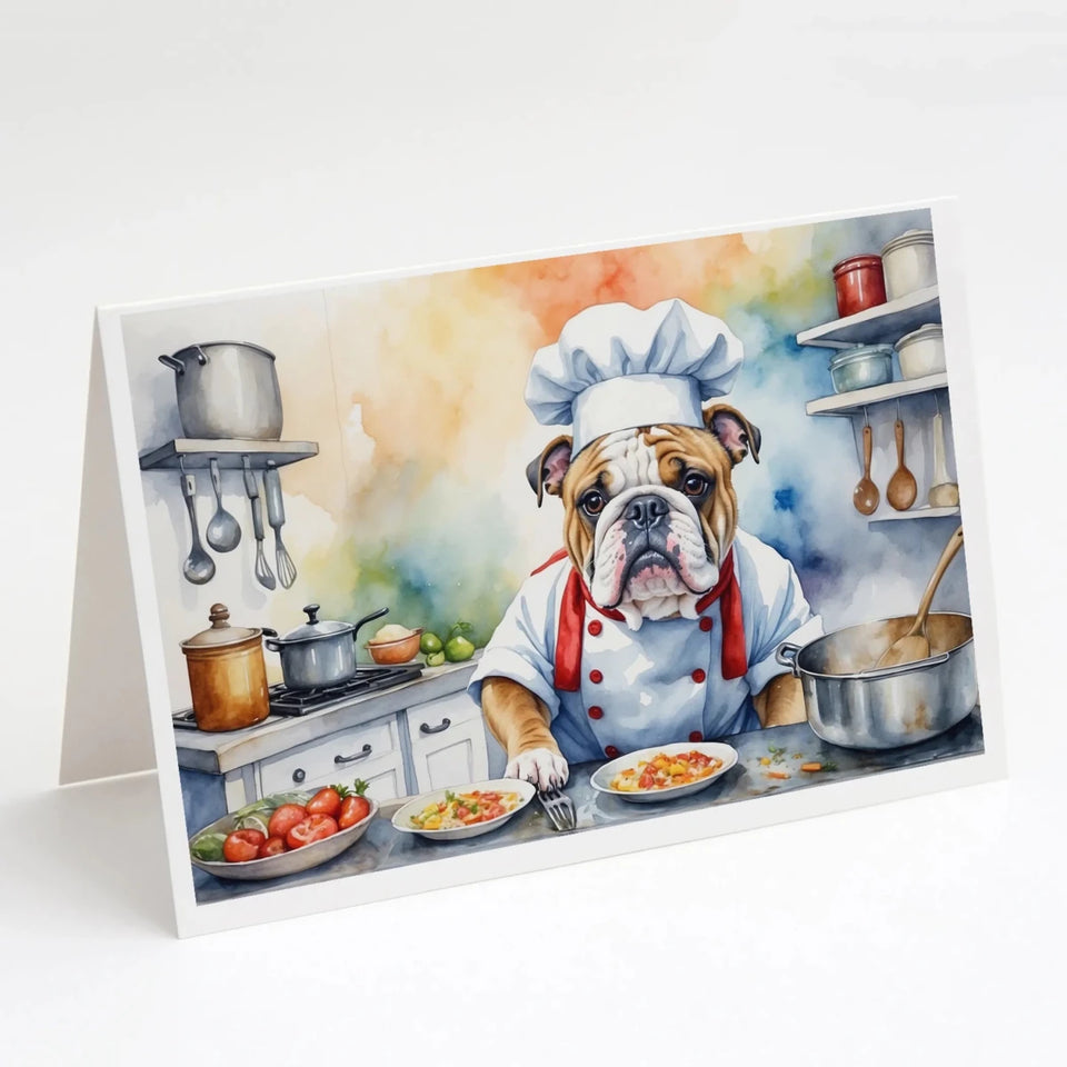 The Dog Chef Greeting Cards - 5 x 7, 8 ct, English bulldog 6243, view 65