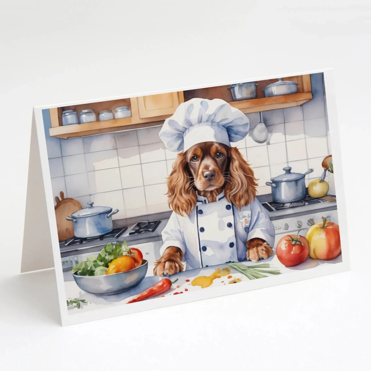 The Dog Chef Greeting Cards - Size: 5X7 | Pack Of: 8 | Collection name: The dog chef - Pets Perfect