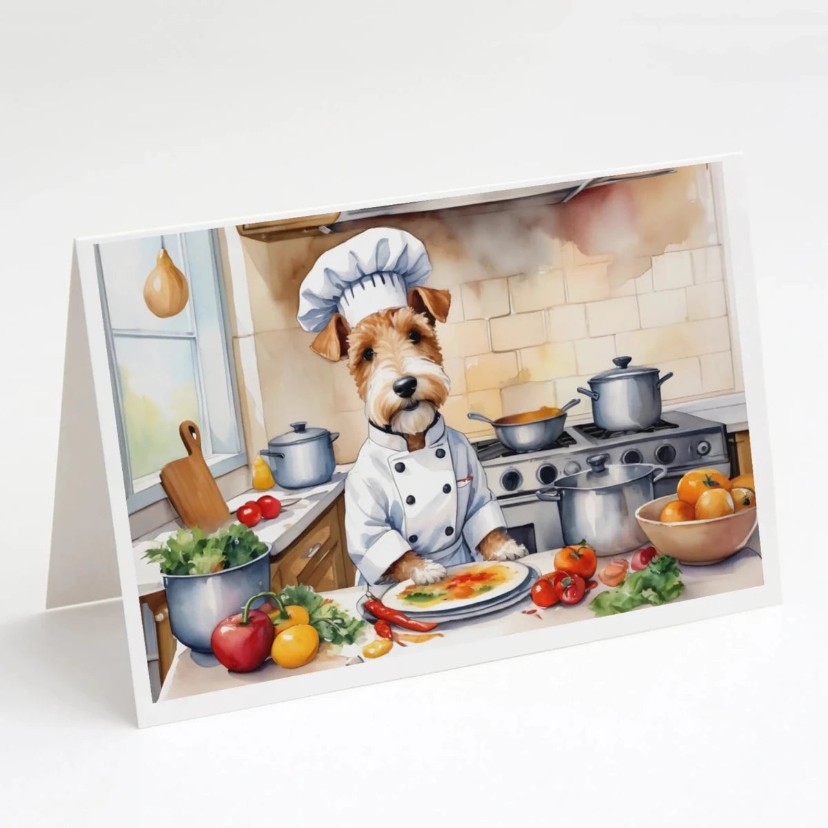 The Dog Chef Greeting Cards - Size: 5X7 | Pack Of: 8 | Collection name: The dog chef - Pets Perfect