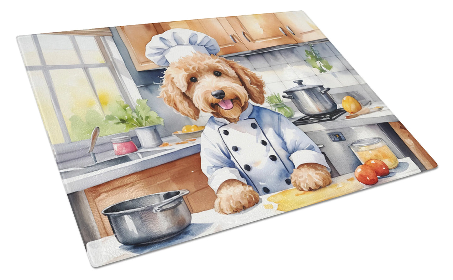 The Dog Chef Glass Cutting Board - Size: LARGE | Pack Of: 1 | Collection name: The dog chef