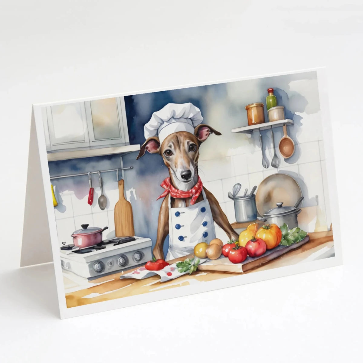 The Dog Chef Greeting Cards - Size: 5X7 | Pack Of: 8 | Collection name: The dog chef - Pets Perfect