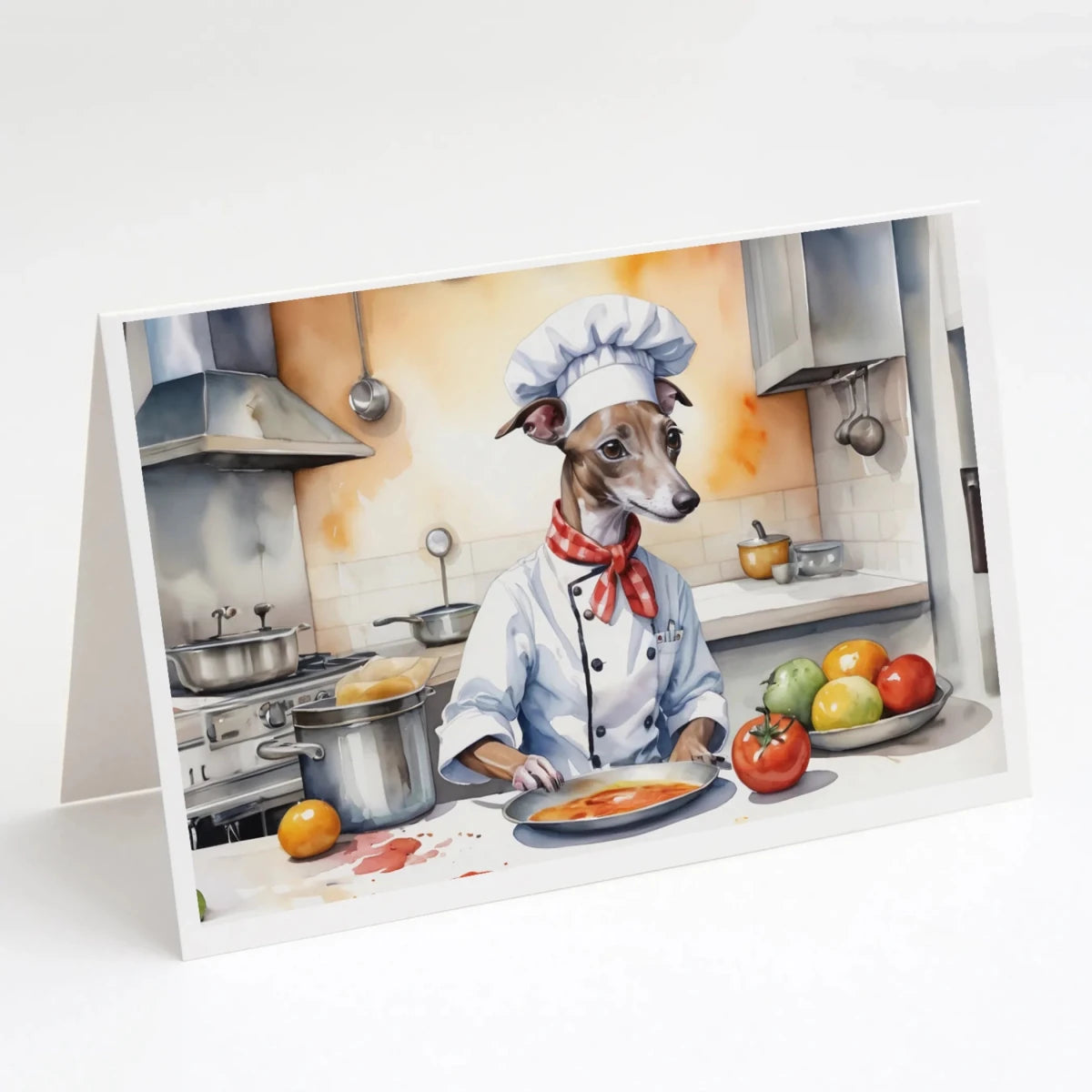 The Dog Chef Greeting Cards - Size: 5X7 | Pack Of: 8 | Collection name: The dog chef - Pets Perfect