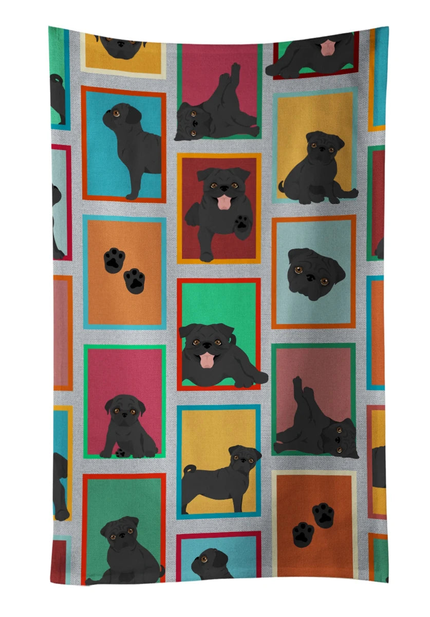 Lots of Dogs Kitchen Towel - 25HX15W, 194030681404/Boston terrier, view 6