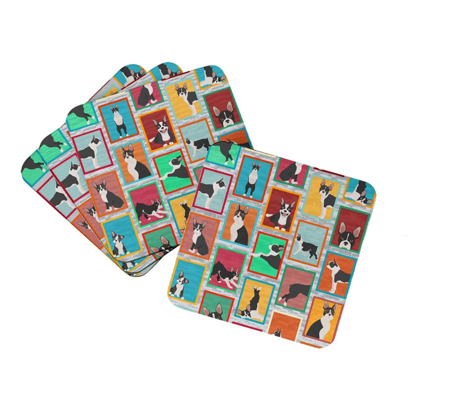 Lots of Dogs Foam Coasters - 3.5, 194030685228/Labrador retriever - black, view 7