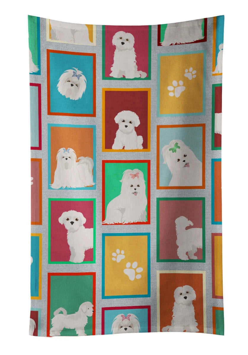 Lots of Dogs Kitchen Towel - 25HX15W, 194030681725/Cavalier - black and tan, view 38
