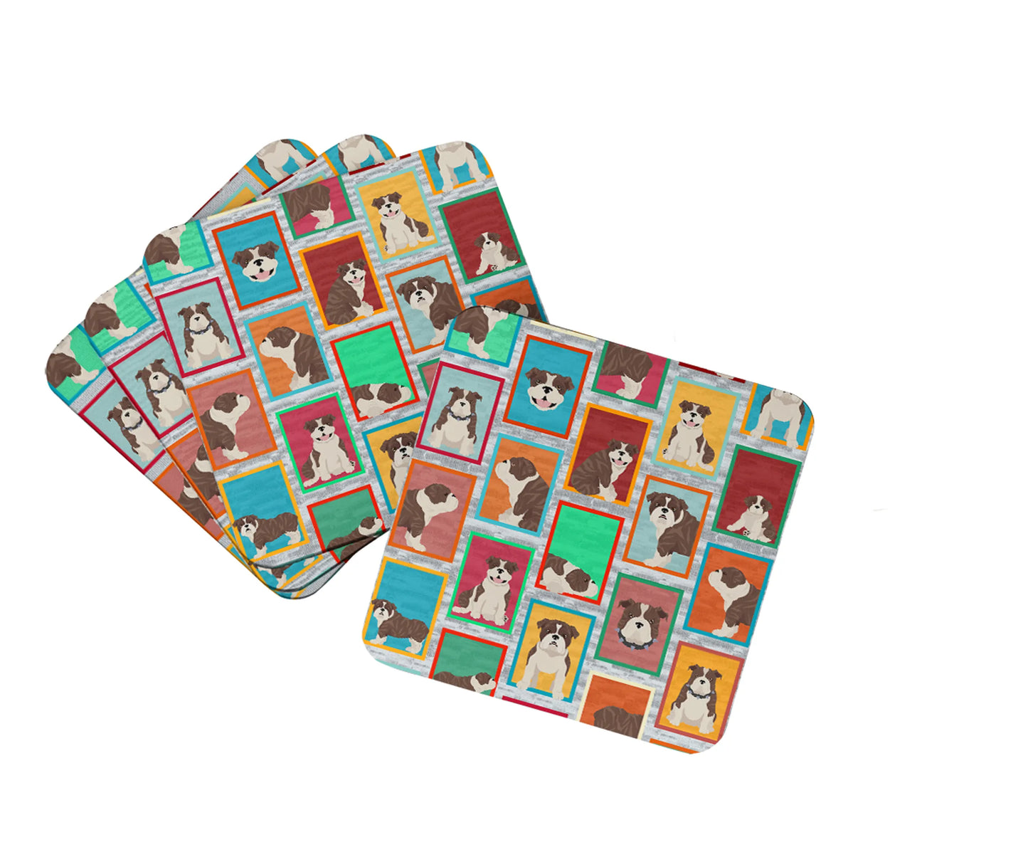 Lots of Dogs Foam Coasters - Size: 3.5 | Pack Of: 1 | Collection name: Lots of dogs