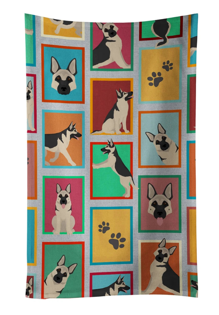 Lots of Dogs Kitchen Towel - 25HX15W, 194030681862/Golden retriever, view 52