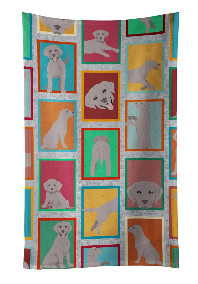 Lots of Dogs Kitchen Towel - 25HX15W, 194030681886/Pug - apricot, view 54