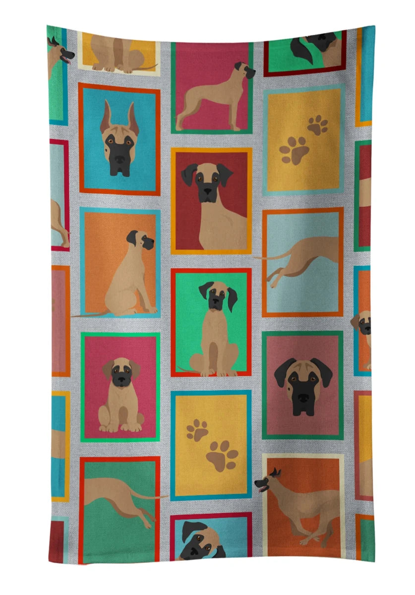 Lots of Dogs Kitchen Towel - 25HX15W, 194030682036/Scottish terrier - wheaten, view 68