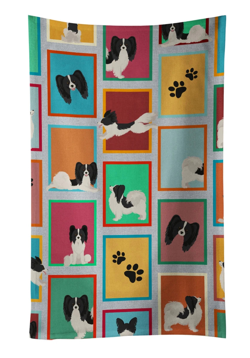 Lots of Dogs Kitchen Towel - 25HX15W, 194030682128/Papillon - tricolor, view 77