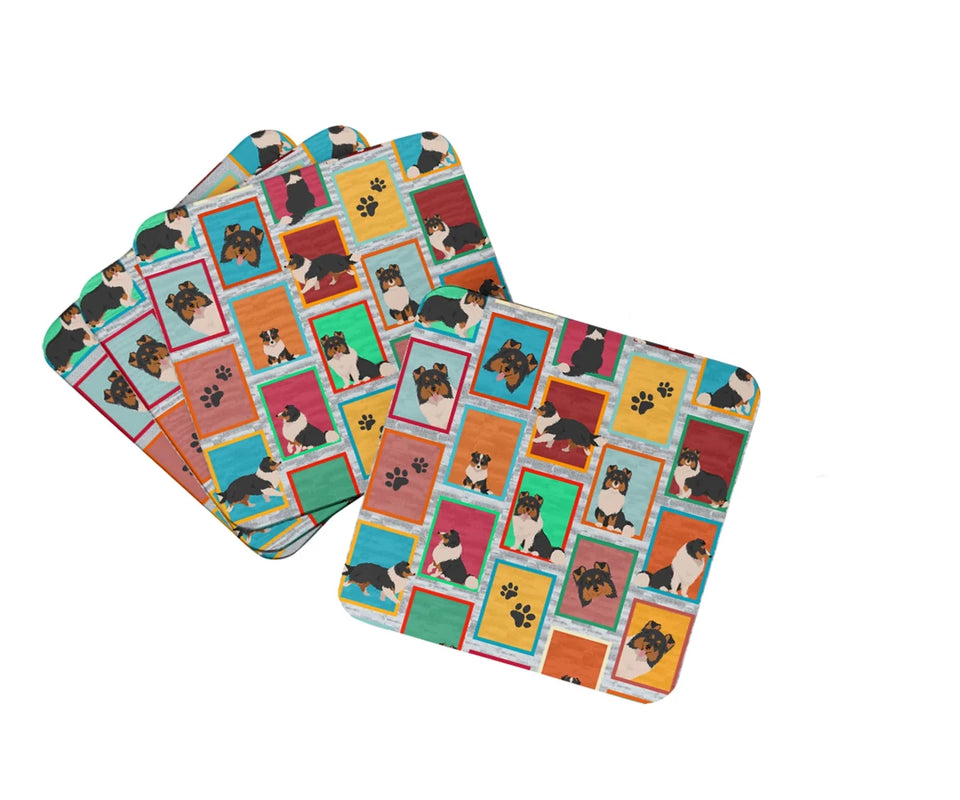 Lots of Dogs Foam Coasters - 3.5, 194030685983/Corgi - pembroke fawn, view 82