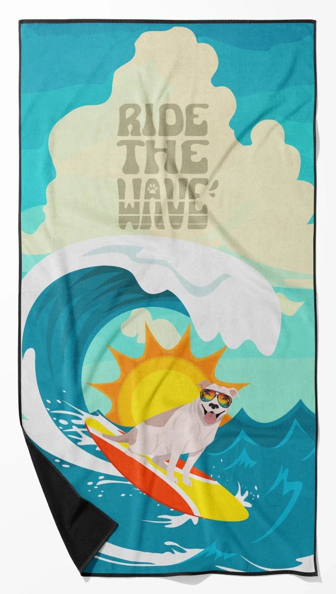 Dog Lover Beach Towel - Premium 60 x 30 in Oversized Surf Towel for, 194030683170/Basset hound - lemon, view 9