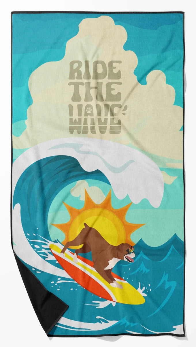 Dog Lover Beach Towel - Premium 60 x 30 in Oversized Surf Towel for, 194030683279/Boxer - white, view 19