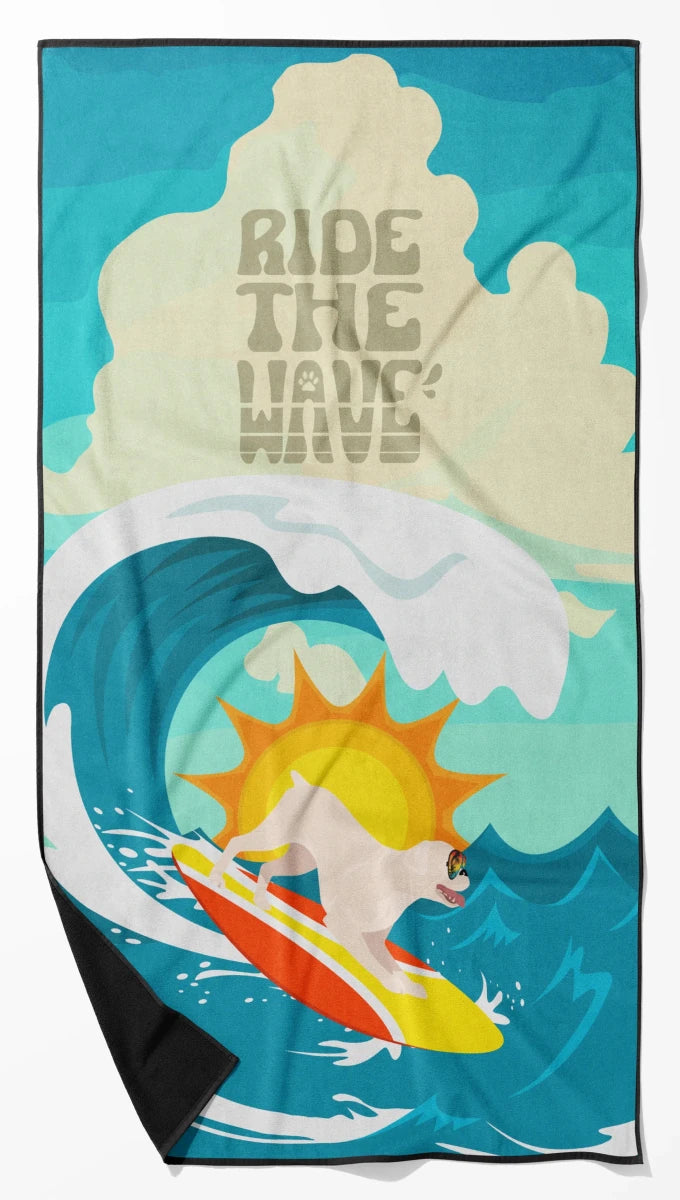Dog Lover Beach Towel - Premium 60 x 30 in Oversized Surf Towel for, 194030683286/Cavalier spaniel - black and tan, view 20