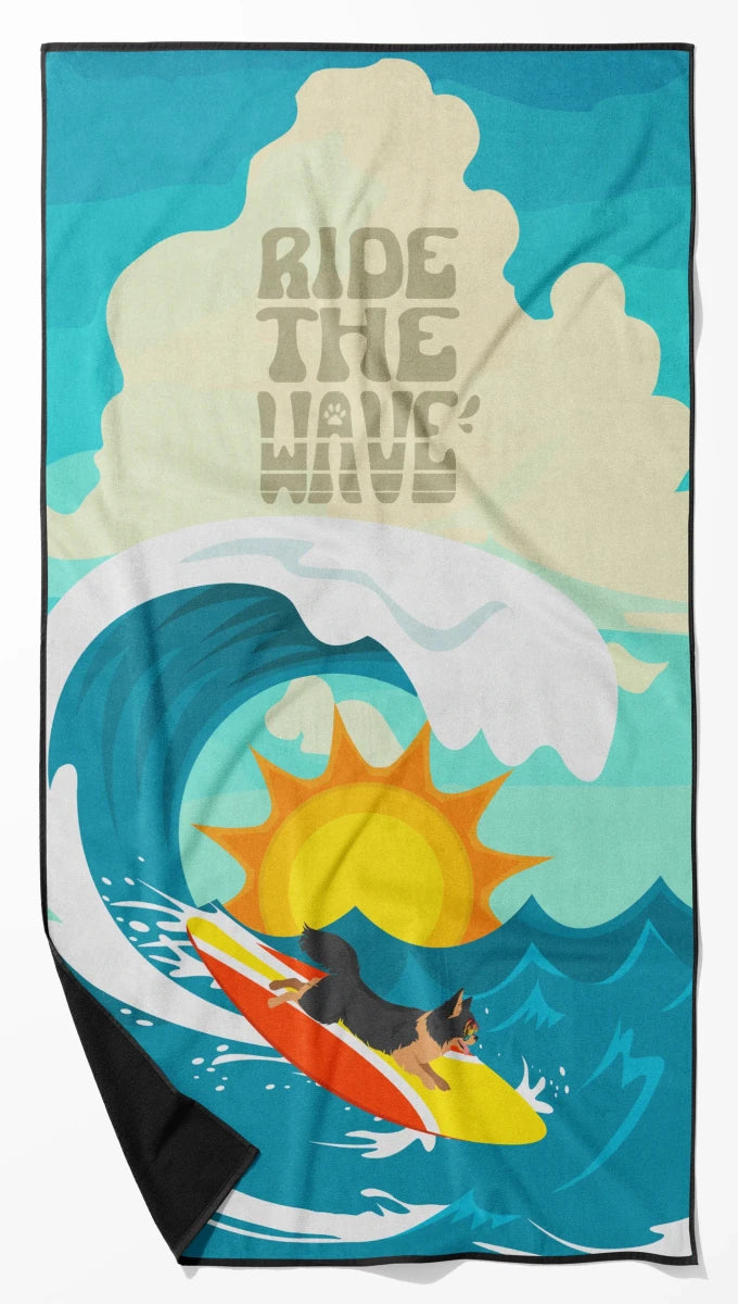 Dog Lover Beach Towel - Premium 60 x 30 in Oversized Surf Towel for, 194030683330/Chihuahua - longhair brown and white