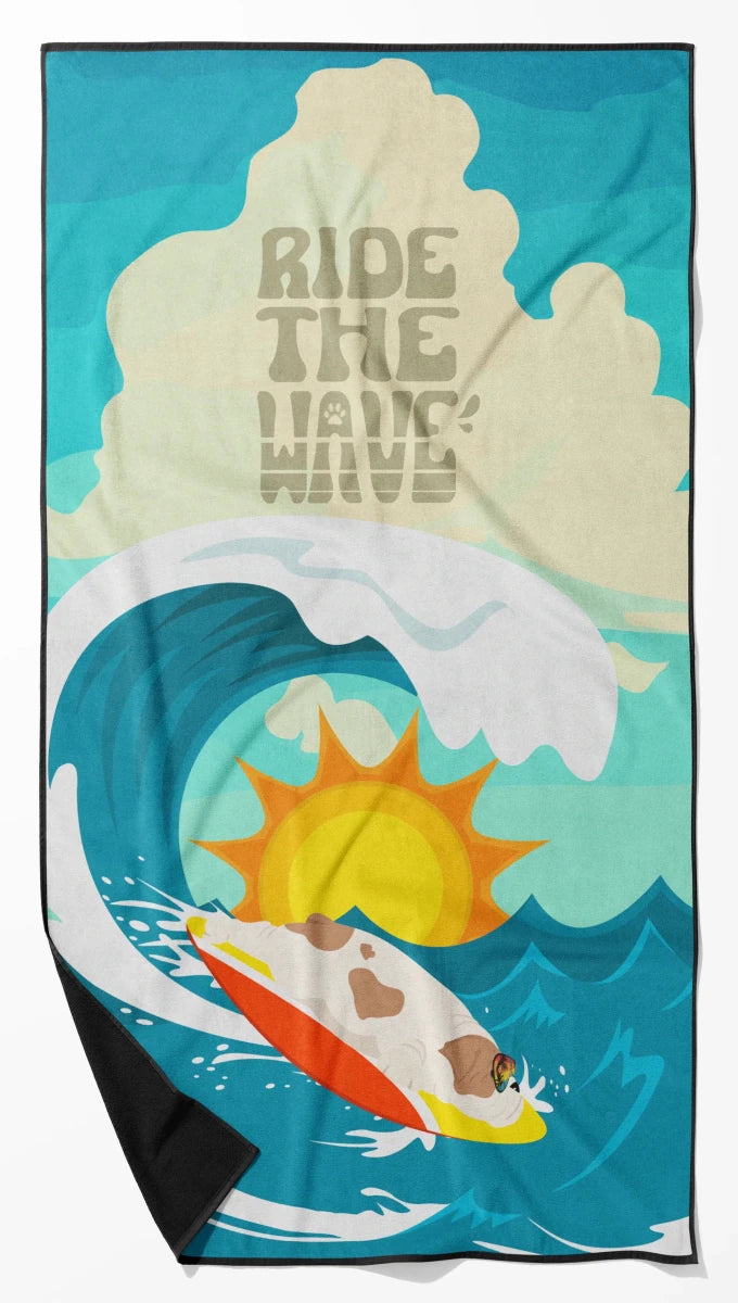 Dog Lover Beach Towel - Premium 60 x 30 in Oversized Surf Towel for, 194030683484/English bulldog - red, view 40