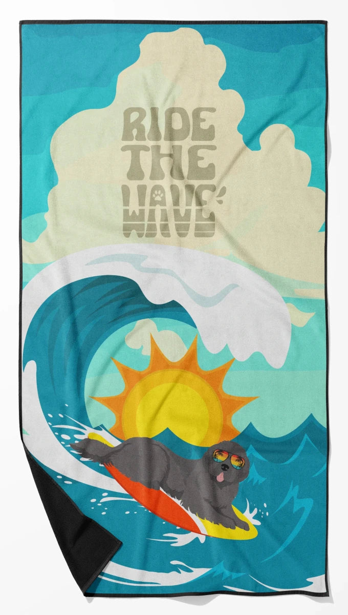 Dog Lover Beach Towel - Premium 60 x 30 in Oversized Surf Towel for, 194030683750/Newfoundland - brown, view 67