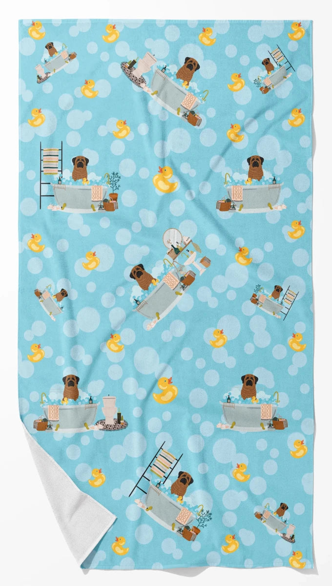 Breed-Specific Dog Towel - Ultra Absorbent Microfiber Bath Towel with, 194030687024/Mastiff - white brindle, view 13