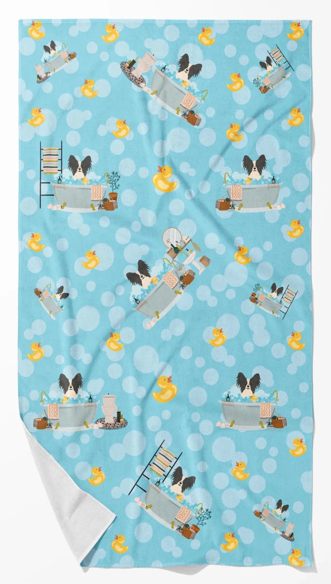 Breed-Specific Dog Towel - Ultra Absorbent Microfiber Bath Towel with, 194030687635/Papillon - sable white, view 74