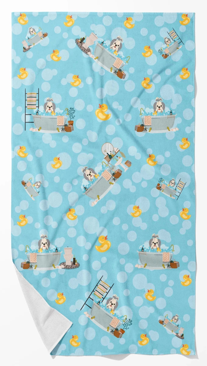 Breed-Specific Dog Towel - Ultra Absorbent Microfiber Bath Towel with, 194030687727/Shih tzu - silver chocolate, view 83