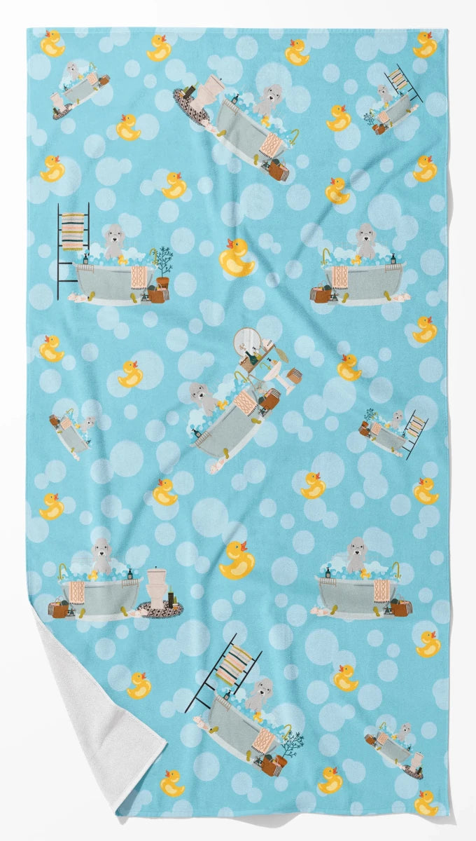 Breed-Specific Dog Towel - Ultra Absorbent Microfiber Bath Towel with, 194030687772/Bedlington terrier - sandy, view 88
