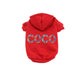 Coco Dog Hoodie - Rhinestone Applique Holiday Sweater for Dogs | Bark Fifth Avenue