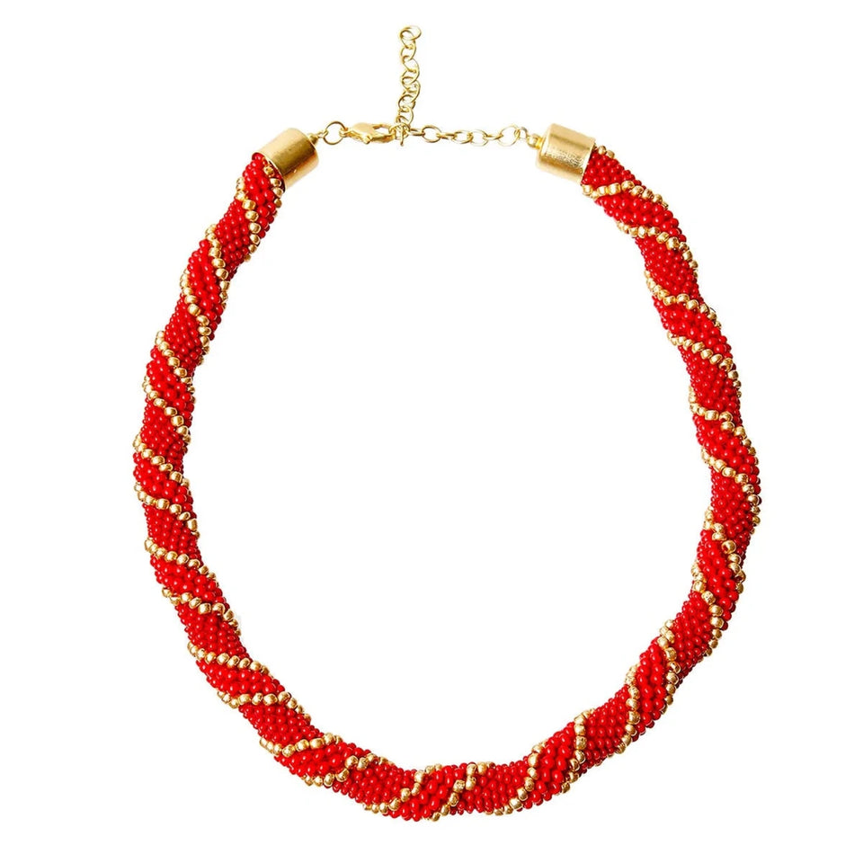 Crochet Rope Bead Pet Necklace - Pets Perfect