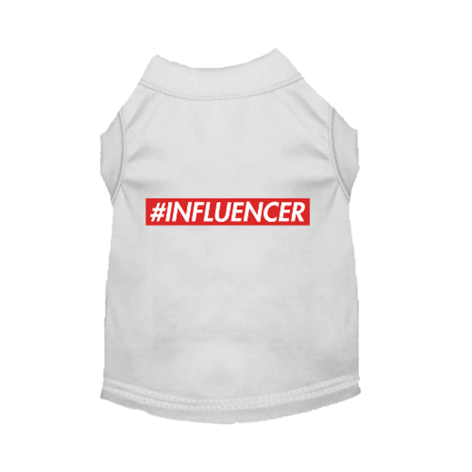 #INFLUENCER Dog Tee, Dress and Hoodie by Bark Fifth Avenue, White/SMALL, view 11
