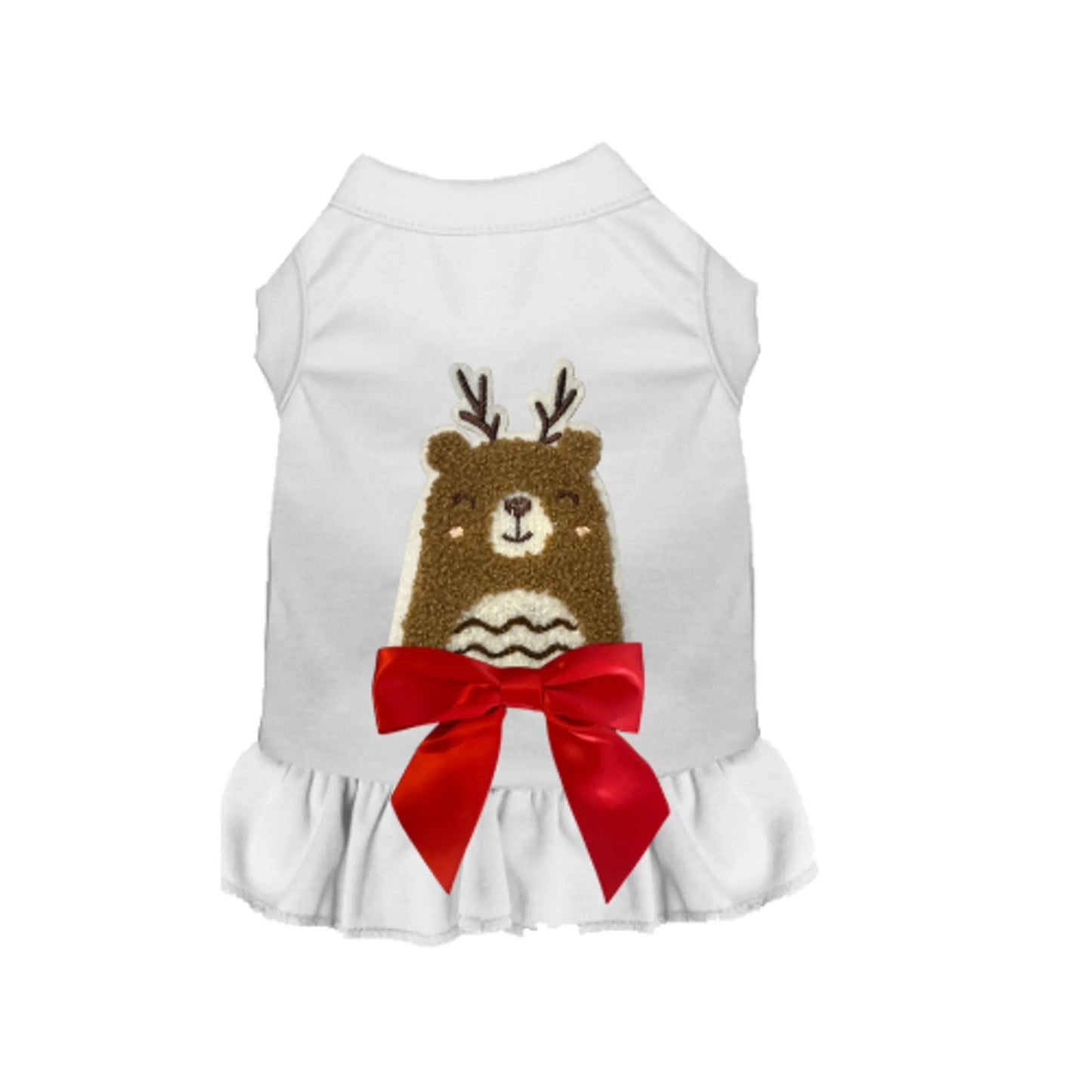 Cuddle Antler Bear Dog Outfit - Holiday Tee, Dress and Hoodie by Bark Fifth Avenue