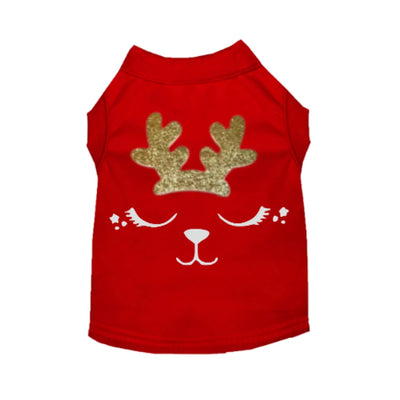 Cute Little Reindeer Dog Outfit - Holiday Tee, Dress and Hoodie by Bark Fifth Avenue - Pets Perfect