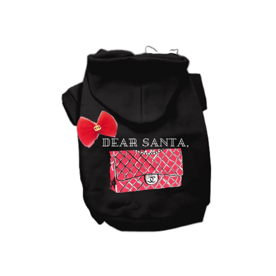 Dear Santa Hoodie - Festive Dog Hoodie by Bark Fifth Avenue - Pets Perfect