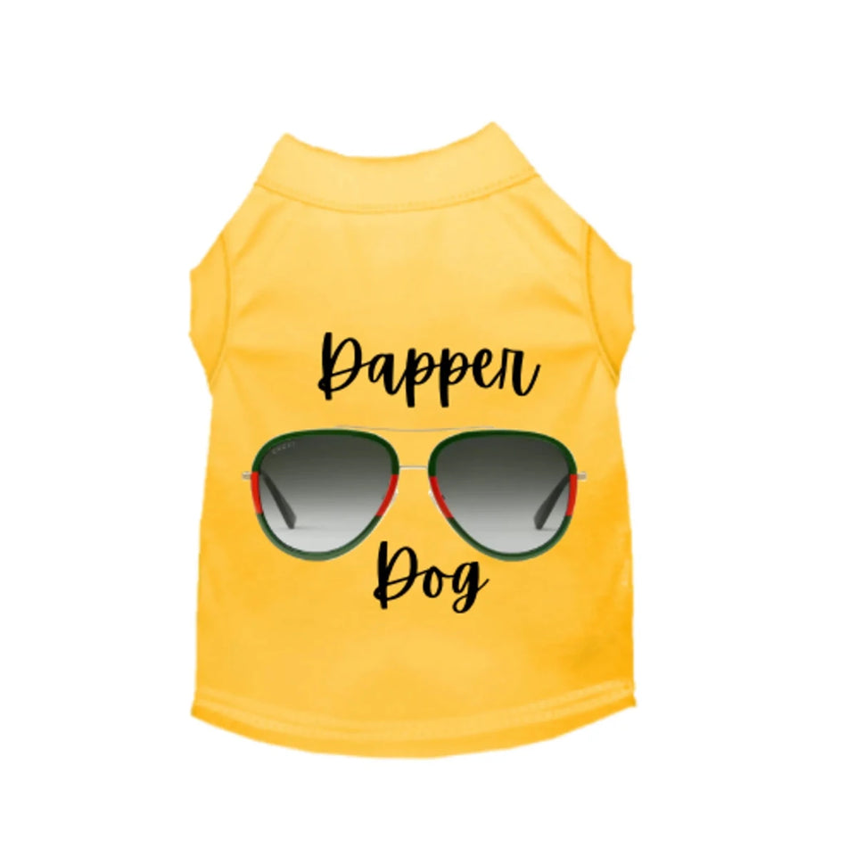 Designer Dapper Dog Tee - Sleeveless Dog Shirt by Bark Fifth Avenue - Pets Perfect