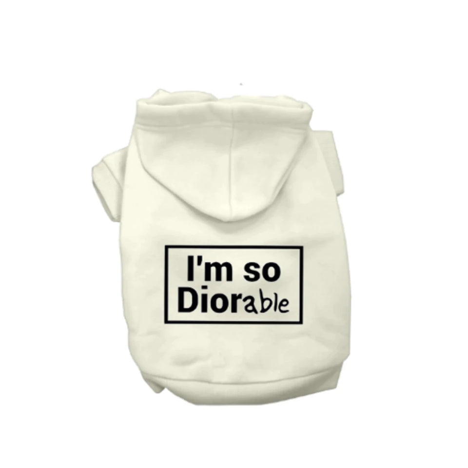 DIOR-able Hoodie by Bark Fifth Avenue - Designer-Inspired Dog Hoodie - Pets Perfect