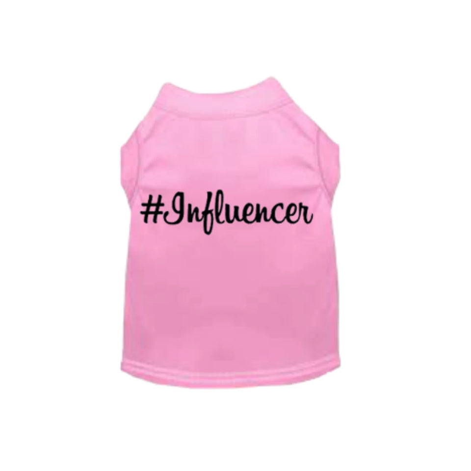 #Influencer Dog Shirt by Bark Fifth Avenue, Pink/SMALL, view 9