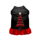 Loubarkin Tree Dress - Holiday Dog Dress with Rhinestone Star