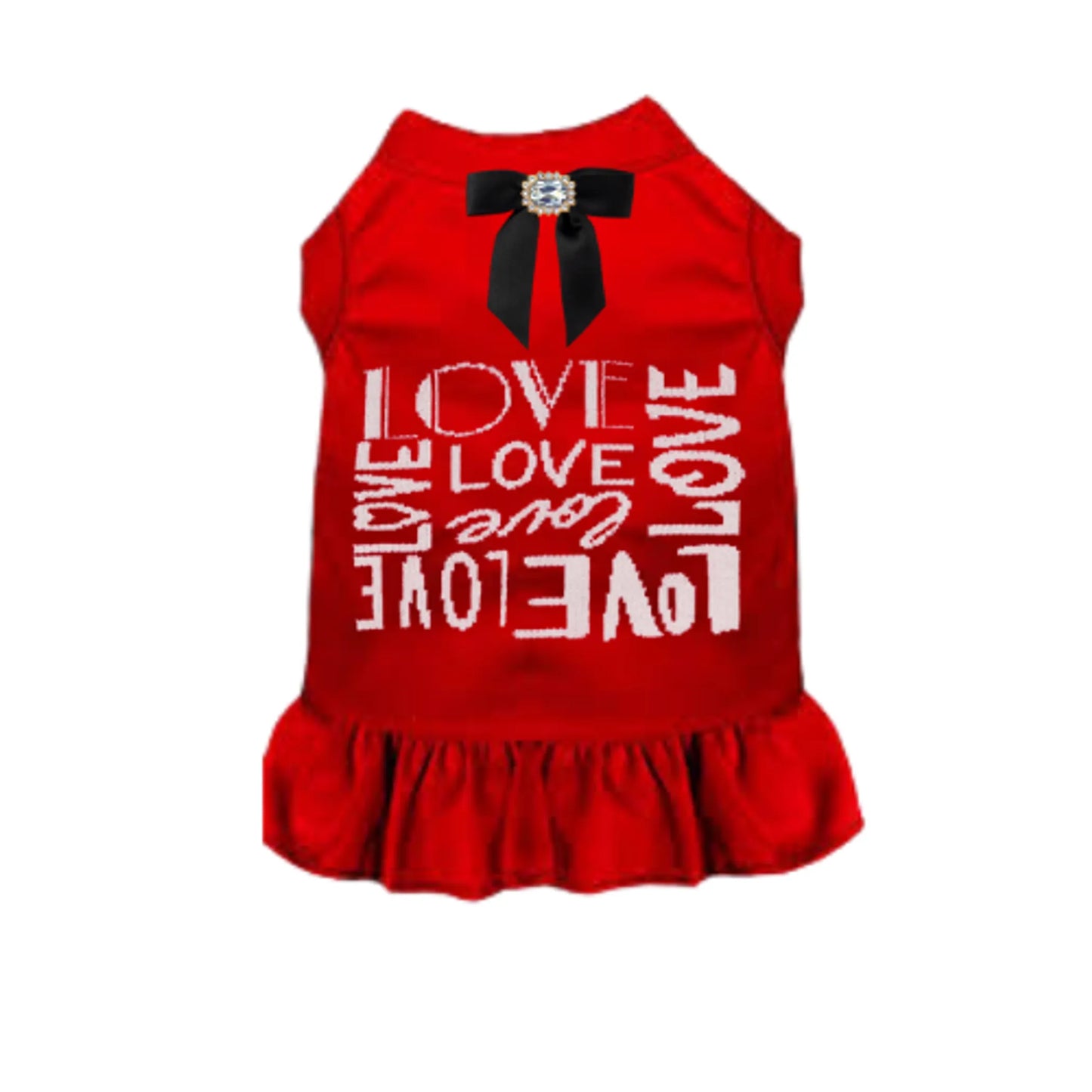 Love Me Always Dog Dress & Shirt by Bark Fifth Avenue - Valentine's Day Dog Apparel