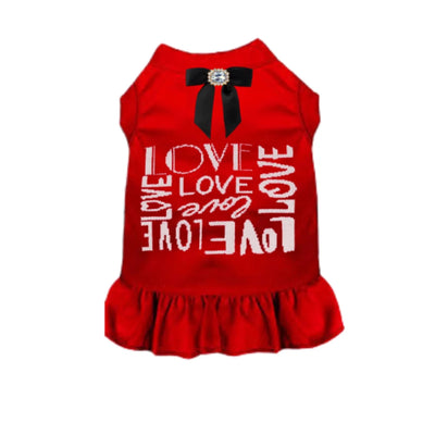 Love Me Always Dog Dress & Shirt by Bark Fifth Avenue - Valentine's Day Dog Apparel - Pets Perfect