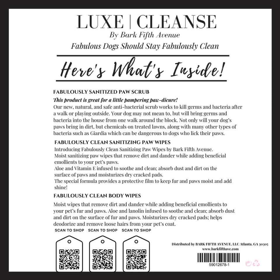Luxe Cleanse Travel Safe and Go Kit - Pets Perfect