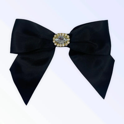 Luxurious Satin Bows - Dog Hair Bow with Stones by Bark Fifth Avenue - Pets Perfect