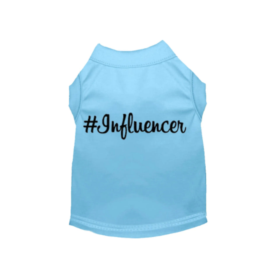 #Influencer Dog Shirt by Bark Fifth Avenue, Baby blue/3X LARGE, view 28