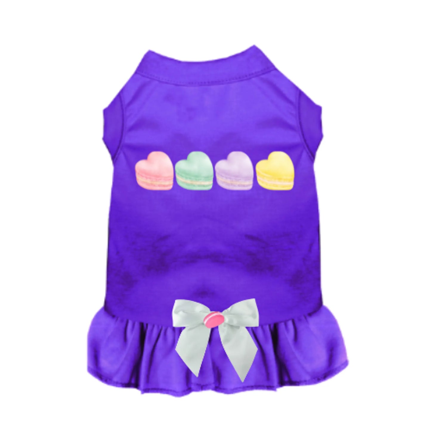Bark Fifth Avenue Macaroon Hearts Dog Dress & Shirt